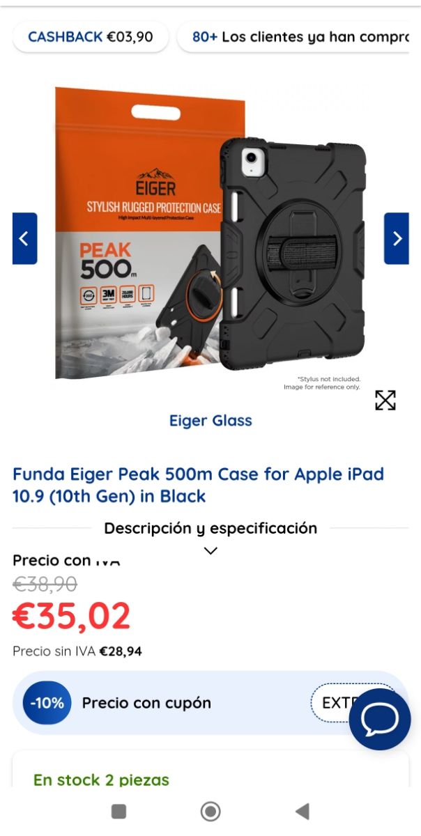 Funda iPad 2021 y 2022