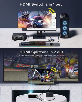 ★ Switch y Splitter HDMI 2-en-1 8K