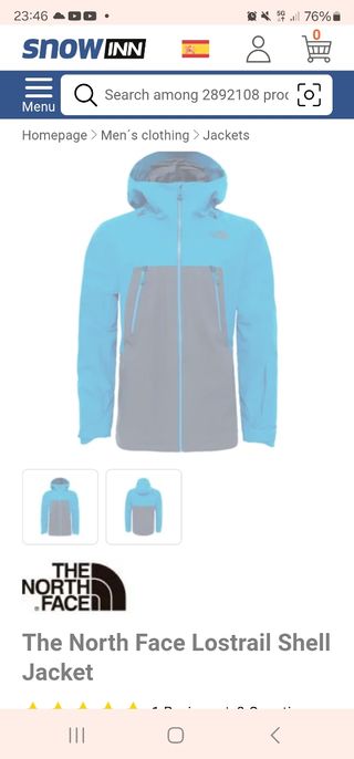 Chaqueta esqui the north face