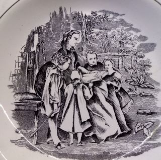 Antiguo plato de 1850 Valarino