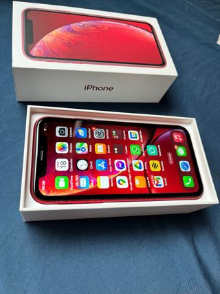 iPhone XR (2018) Rojo, 128GB COMO NUEVO