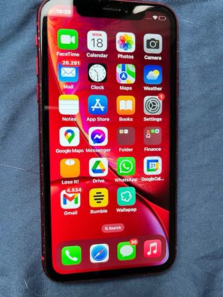 iPhone XR (2018) Rojo, 128GB COMO NUEVO