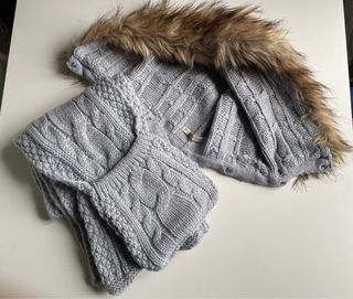 Bufanda gris miña Mayoral