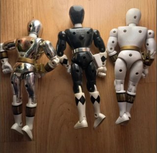 Lote 3 Power Ranger jueguete antiguos Power Ranger