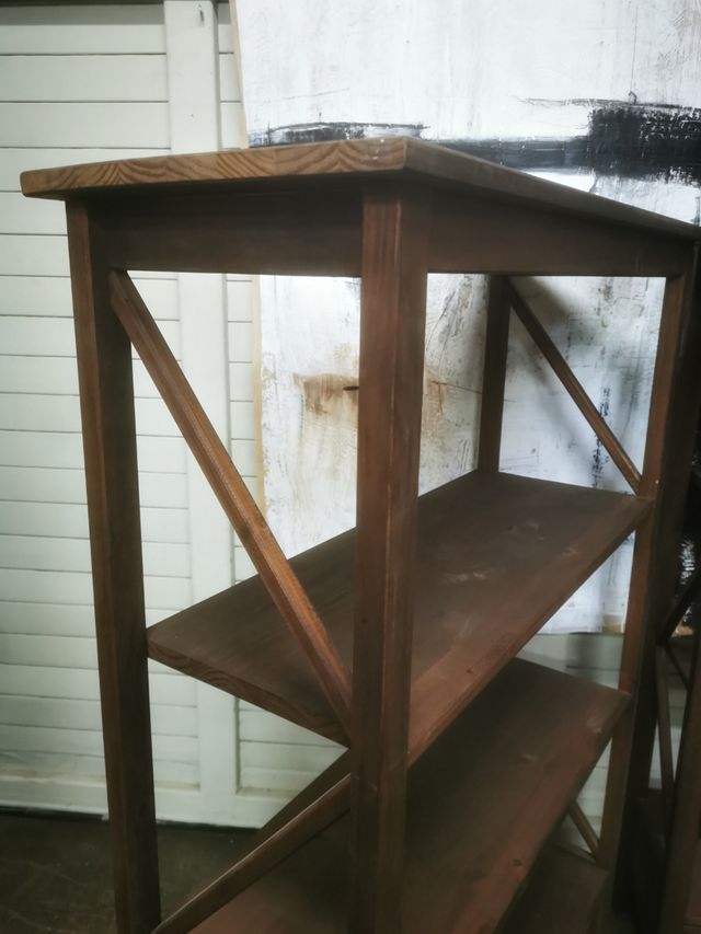 1 Mueble estantería. Madera. Nuevo