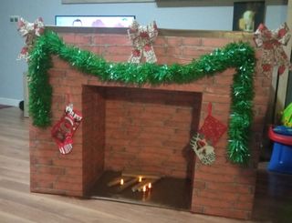Chimenea de cartón 