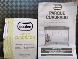 Parque infantil Asalvo con gatera y bolsa de viaje