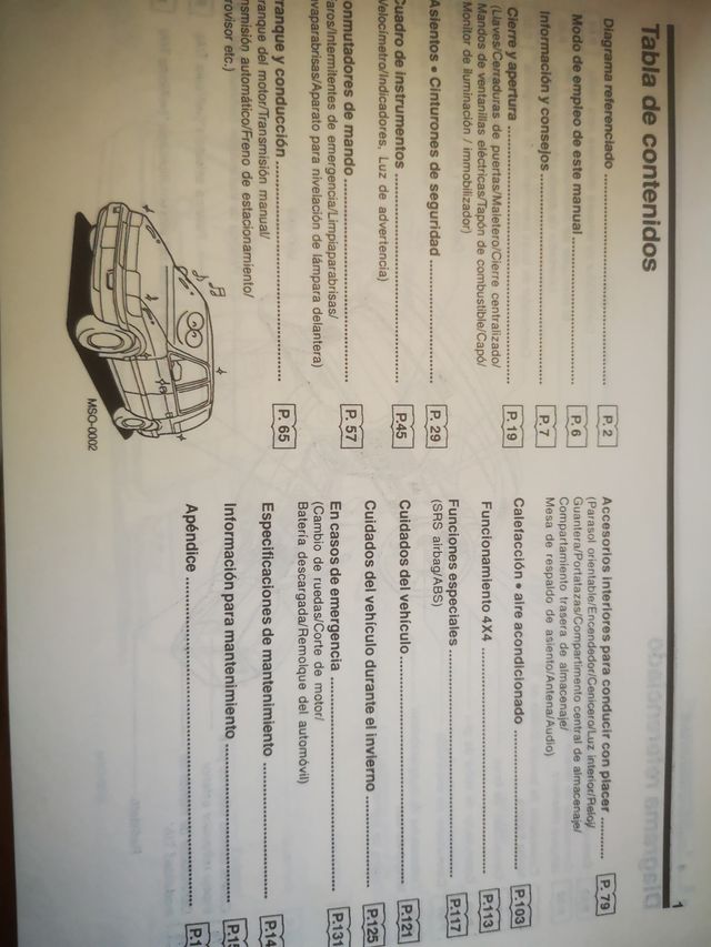 Hyundai Santamo. Manual propietario.