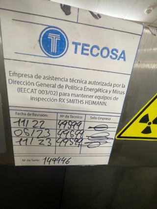 DETECTOR DE PAQUETERIA Y EQUIPAJE - SMITHS DETECTI