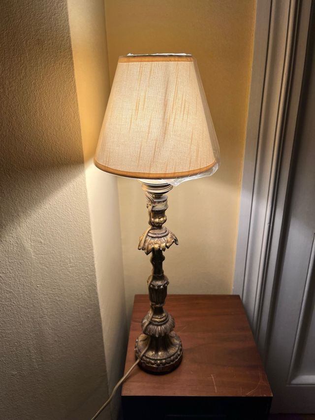 Aplique candelabro madera tallada