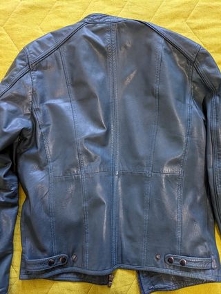 Giacca biker da uomo in vera pelle