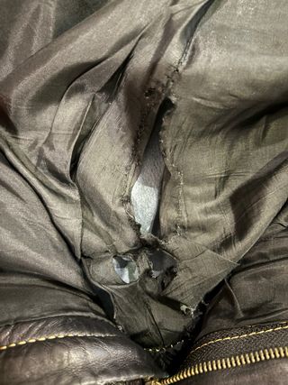Pantalon vintage de cuero