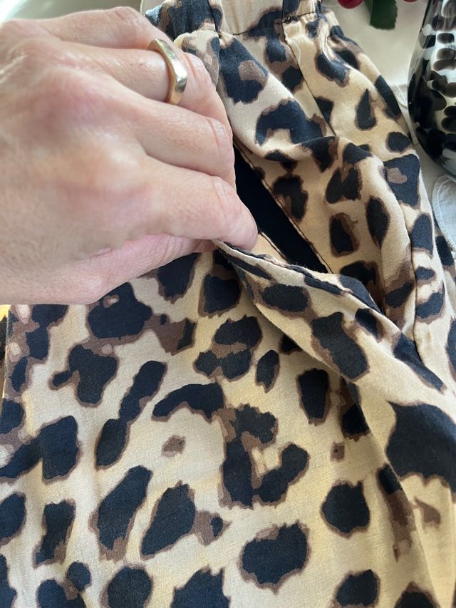 pantalone maculato animalier