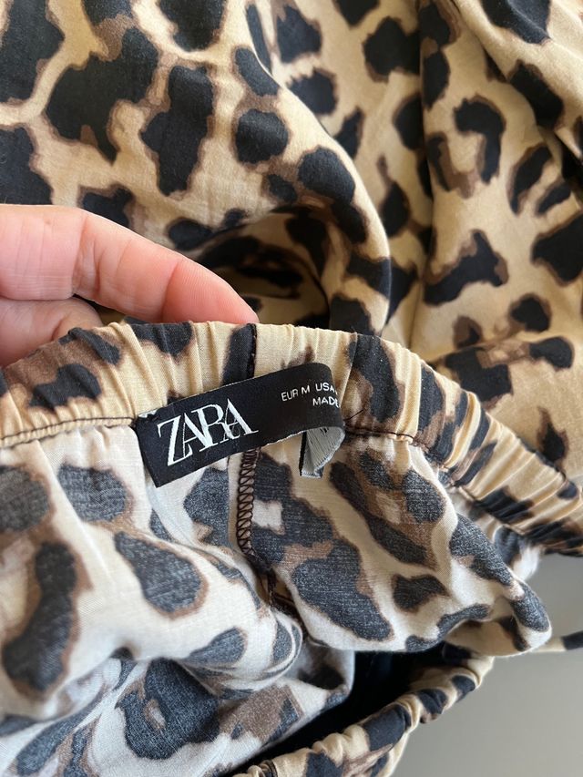 pantalone maculato animalier