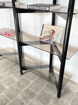 Estantería francesa de diseño posmoderna - 1980