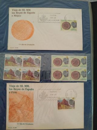 2 Sobres matasellos 1er día circulación + sellos