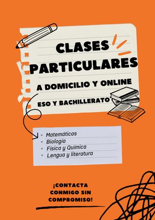 CLASES PARTICULARES ESO Y BACHILLERATO