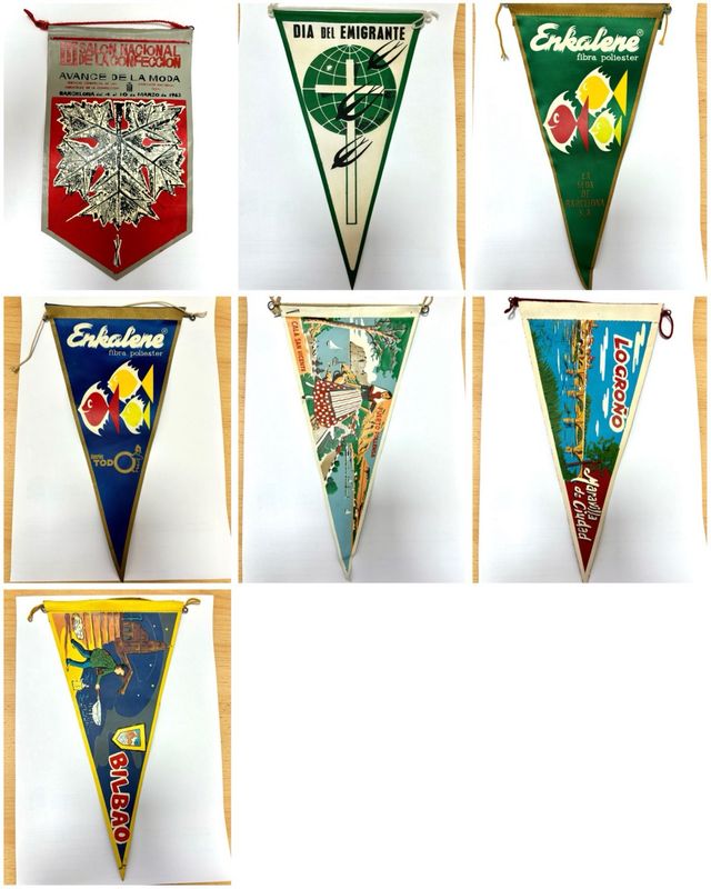 Colección 33 Banderines Publicitarios Años 60