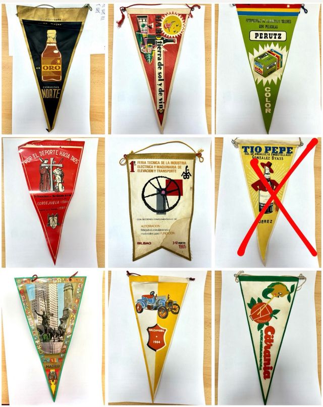 Colección 33 Banderines Publicitarios Años 60