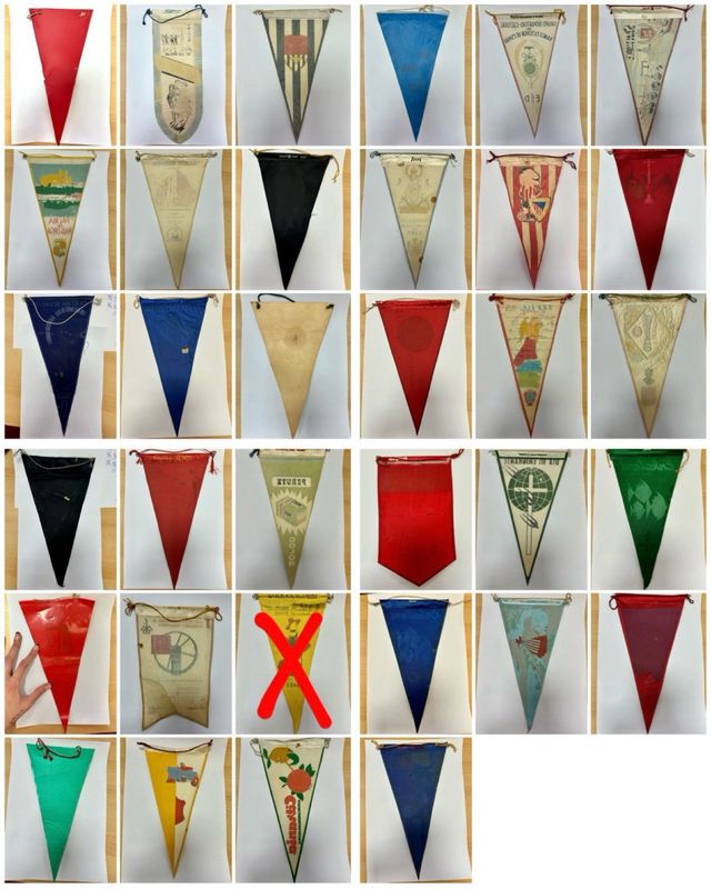 Colección 33 Banderines Publicitarios Años 60