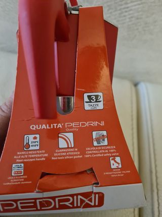 Caffettiera in alluminio padrini 3 tazze