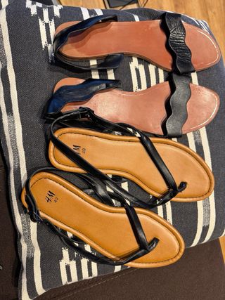 Sandalias Zara y H&M