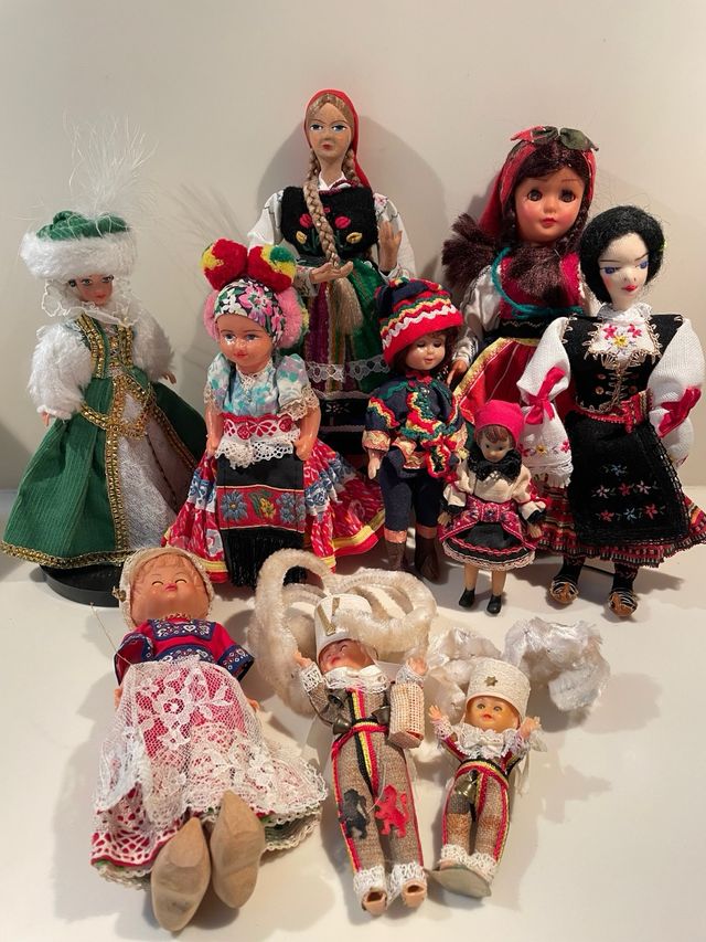 Bambole vintage costumi europa Paesi Est Lapponia