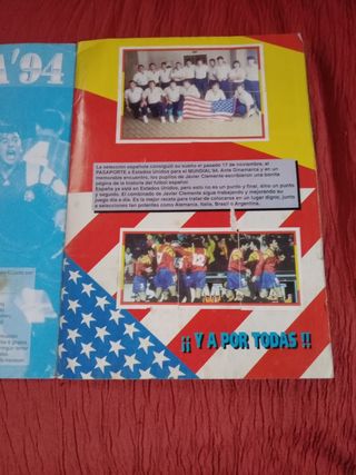 ALBUM ANTIGUO DE CROMOS DE FUTBOL ESPAÑA 94