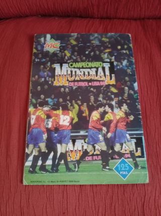 ALBUM ANTIGUO DE CROMOS DE FUTBOL ESPAÑA 94