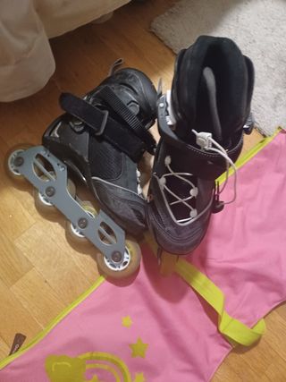 Patines en línea y casco