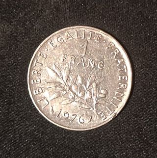 MONEDA FRANCESA 1 FRANCO (1976)
