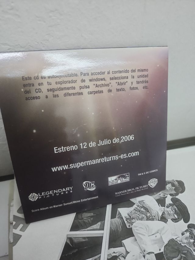 SUPERMAN RETURNS RARO CD NO DVD 2006 PRO