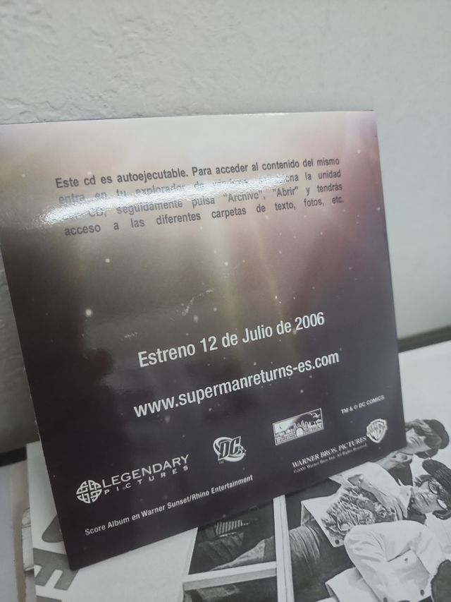 SUPERMAN RETURNS RARO CD NO DVD 2006 PRO