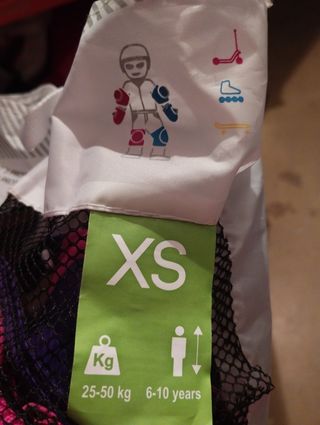 Bolsa de patines y rodilleras nuevo