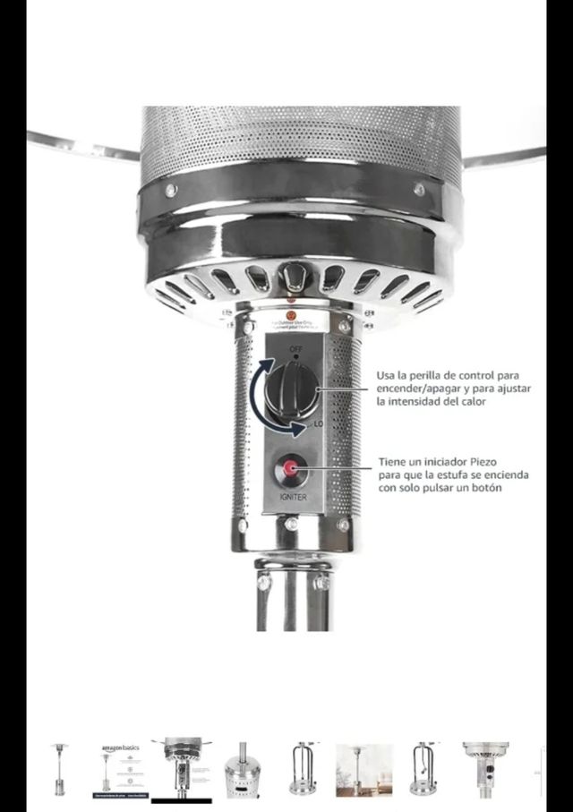 Estufa seta exterior nueva terrazas bares