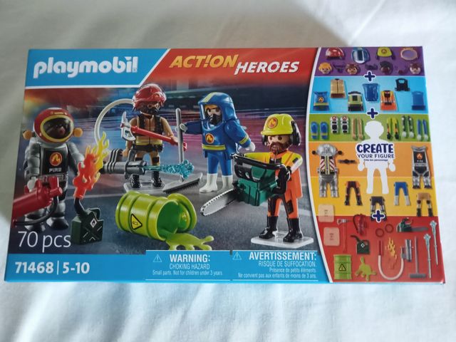 Conjunto de Heróis de Ação da Famobil Playmobil (Novo)