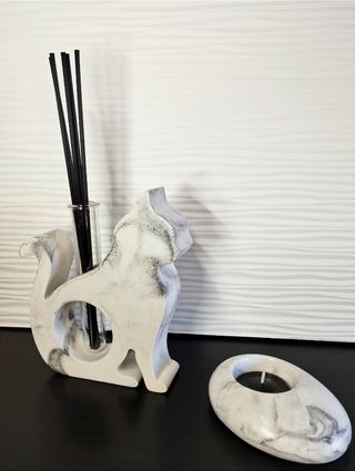 Coppia Vaso Cat ampolla + Portacandela