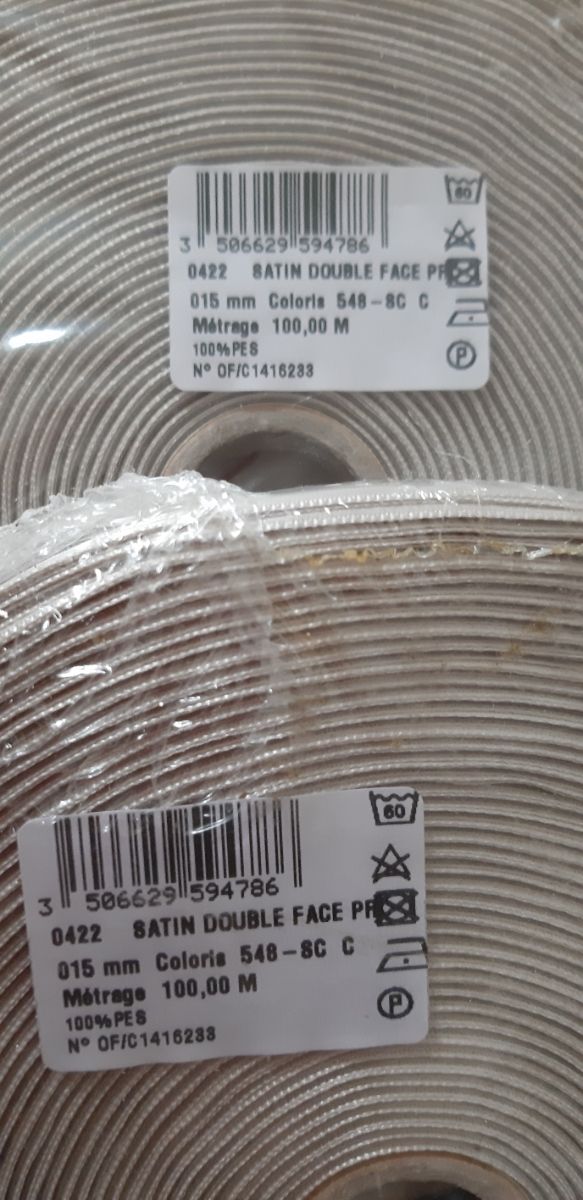 Cinta raso decoración