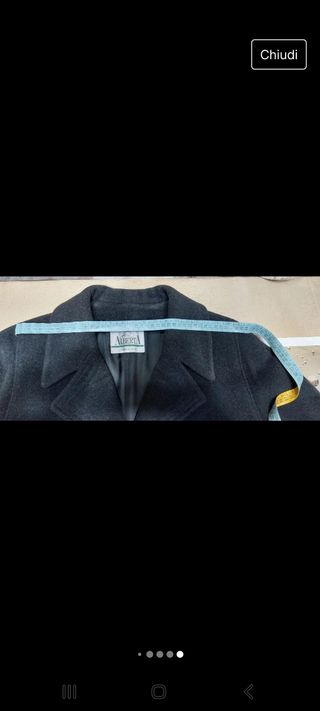 Cappotto lungo grigio scuro