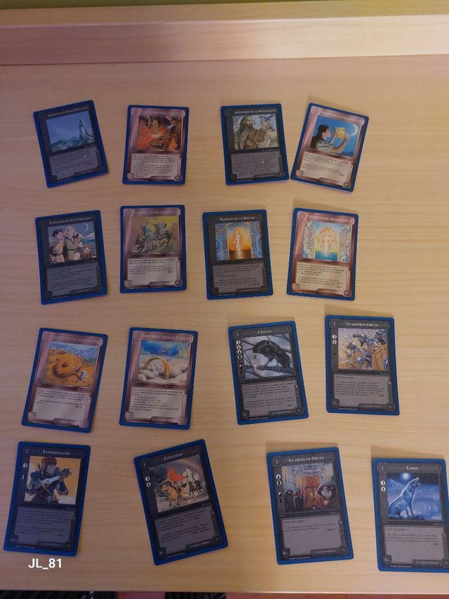 Cartas el señor de los anillos. 2 barajas