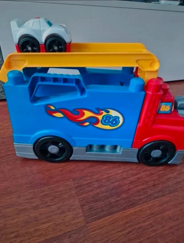 Camion construcción megablock coche