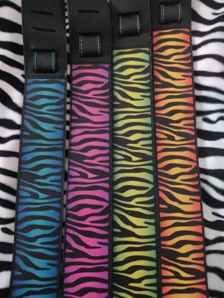 Correas tigre 100% cuero y DTF guitarra o bajo