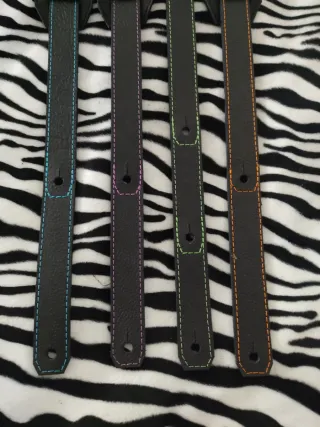 Correas tigre 100% cuero y DTF guitarra o bajo