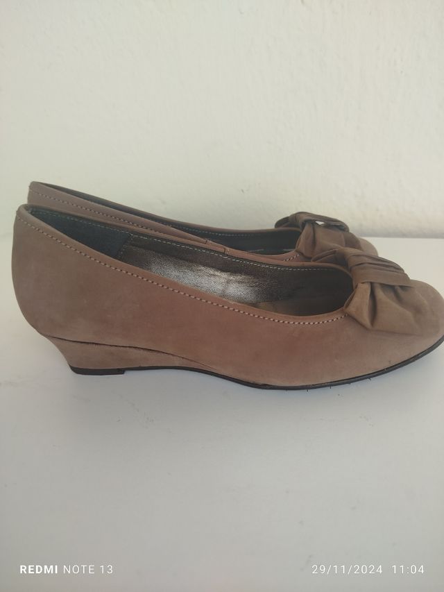 Manoletinas con cuña