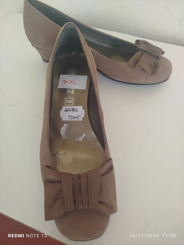 Manoletinas con cuña