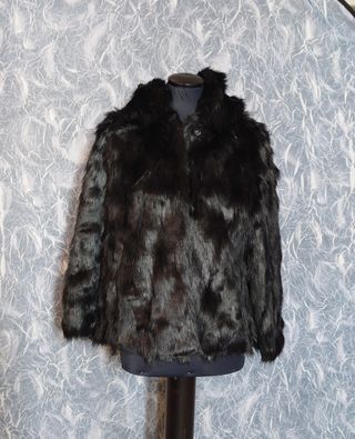 Giaccone con cappuccio, pelliccia