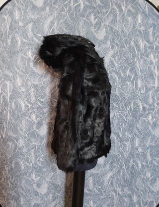 Giaccone con cappuccio, pelliccia