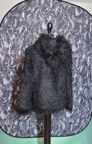 Giaccone con cappuccio, pelliccia