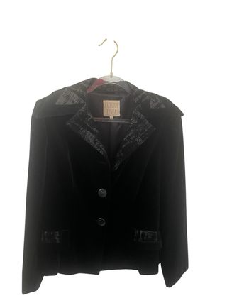 Chaqueta terciopelo negra