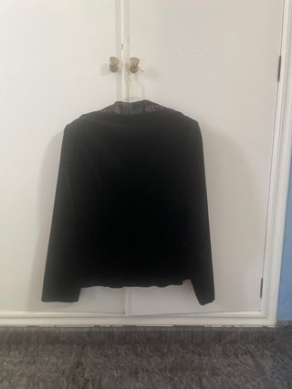 Chaqueta terciopelo negra